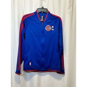 Detroit Pistons Adidas Men's Varsity Jacket Blue M Basketball Casual